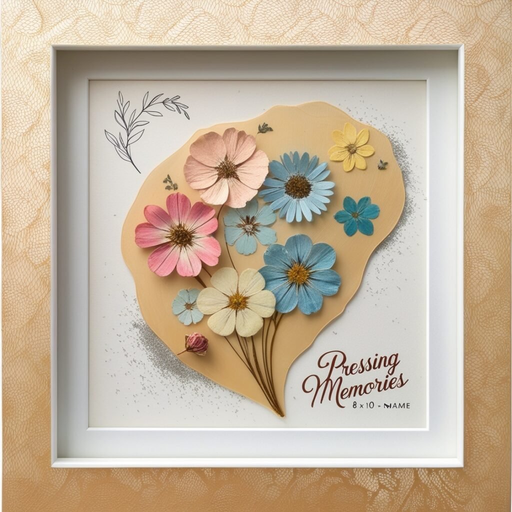 How to make a pressed flower art frame