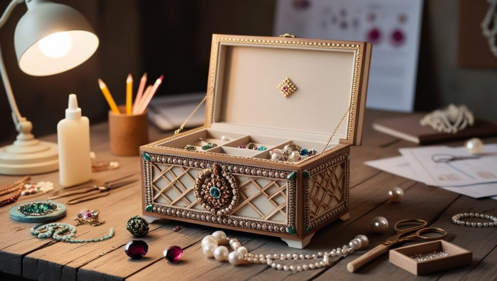 how to make a jewellery box at home